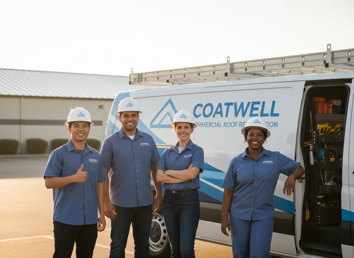 Commercial roof coating company in Thrall, TX